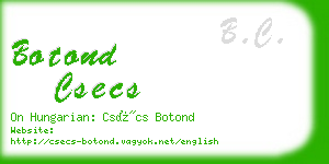 botond csecs business card